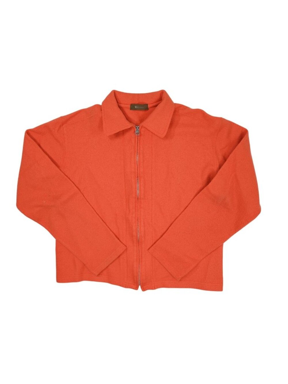 Y's for Men Yohji Yamamoto Full Zip Wool Jacket in Orange
